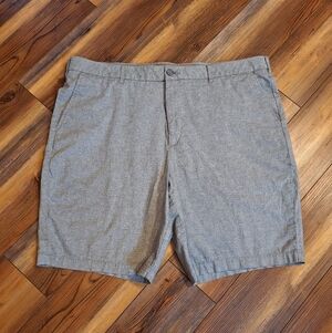 Marc Anthony Slim Fit Shorts Mens Size 42 Gray Stretch Waist 100% Cotton Luxury